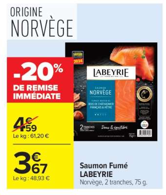 SAUMON FUMÉ LABEYRIE