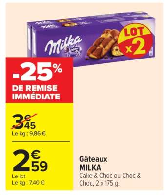 Gateaux Milka