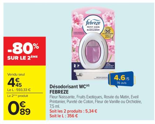 Désodorisant WC FEBREZE