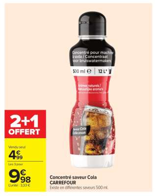 Concentré saveur Cola CARREFOUR