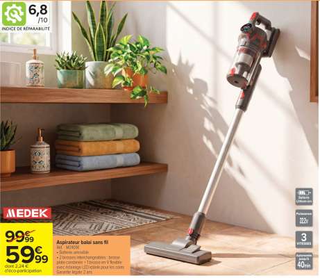 Aspirateur balai sans fil