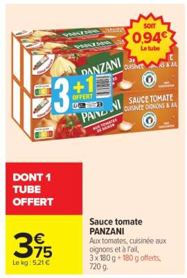 SAUCE TOMATE “PANZANI”