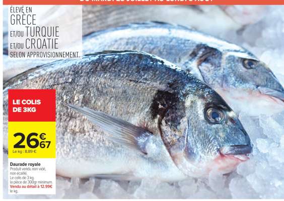 Le colis de 3kg