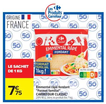 Emmental Râpé Fondant