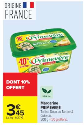 Margarine Primevère