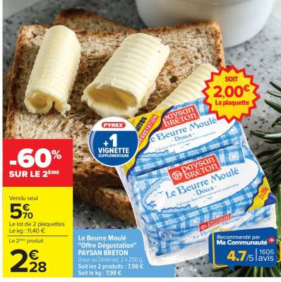 Le Beurre Moulé "Offre Dégustation"