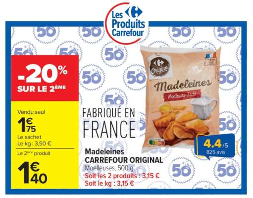 Madeleines CARREFOUR ORIGINAL