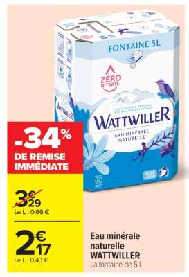 Eau Minérale Naturelle Wattwiller