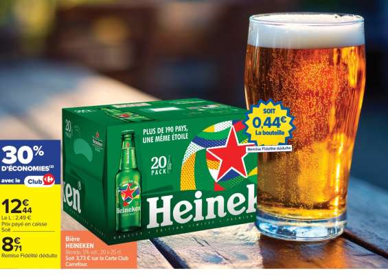 BIÈRE “HEINEKEN”