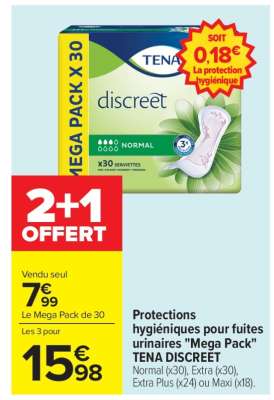 TENA Discreet Mega Pack