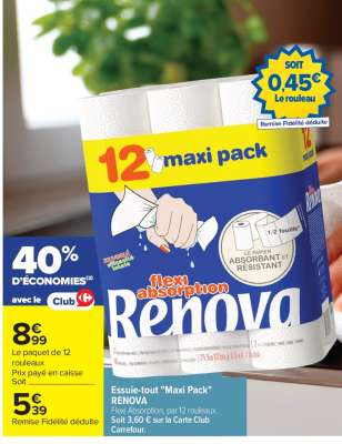 Essuie-tout 'Maxi Pack' RENOVA