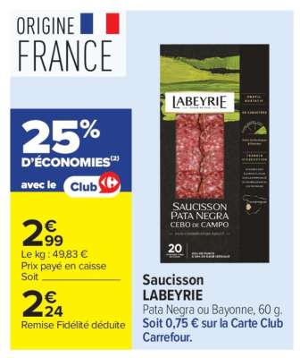 Saucisson LABEYRIE