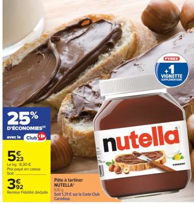 Pâte À Tartiner Nutella