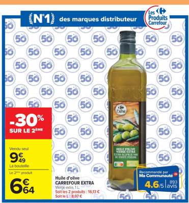 Huile d'olive CARREFOUR EXTRA