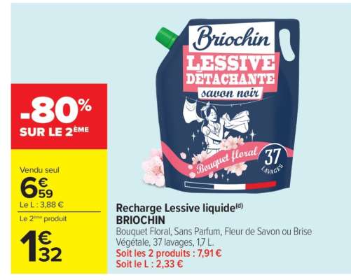 Recharge lessive liquide BRIOCHIN