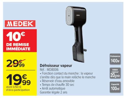 Défroisseur vapeur