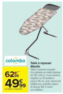 Table à repasser Atlantic