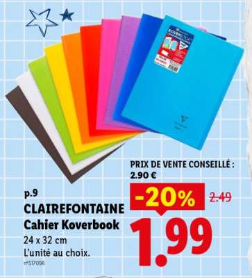 CLAIREFONTAINE Cahier Koverbook