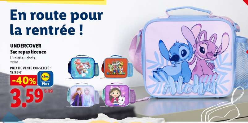UNDERCOVER Sac repas licence