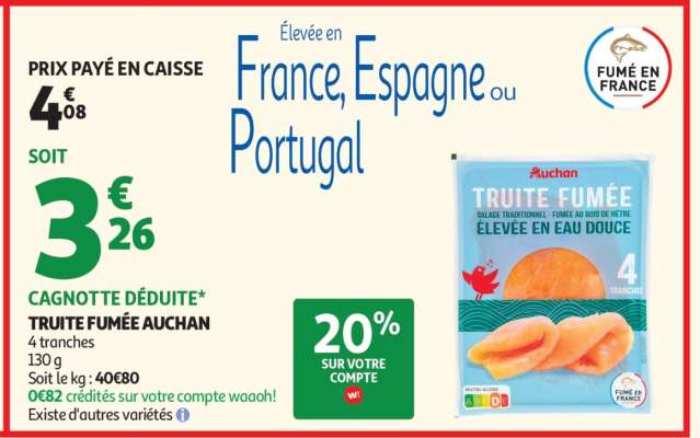 Truite Fumée Auchan