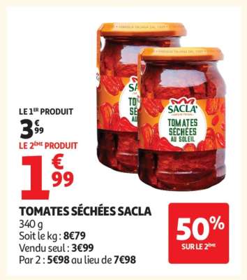 TOMATES SÉCHÉES "SACLA"