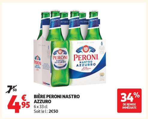BIÈRE PERONI NASTRO AZZURO
