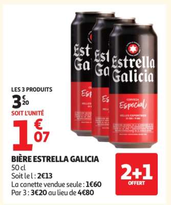 BIÈRE ESTRELLA GALICIA