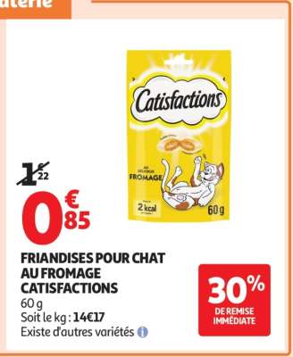 FRIANDISES POUR CHAT AU FROMAGE CATISFACTIONS
