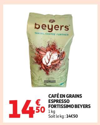 CAFÉ EN GRAINS ESPRESSO FORTISSIMO BEYERS
