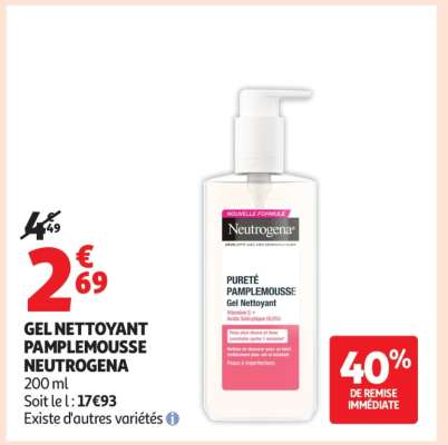GEL NETTOYANT PAMPLEMOUSSE NEUTROGENA