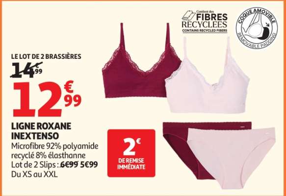 LE LOT DE 2 BRASSIÈRES