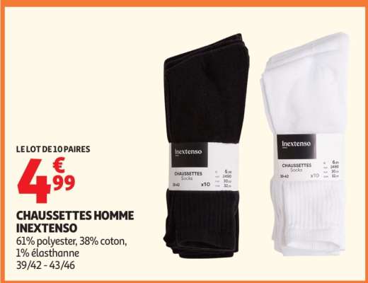 Chaussettes Homme Inextenso
