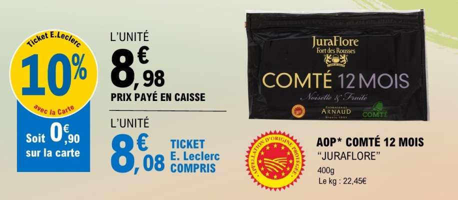 AOP* Comté 12 Mois "Juraflore"