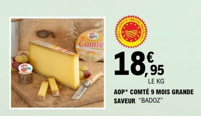 AOP* COMTÉ 9 MOIS GRANDE SAVEUR "BADOZ"