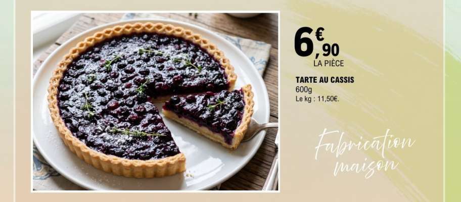 TARTE AU CASSIS