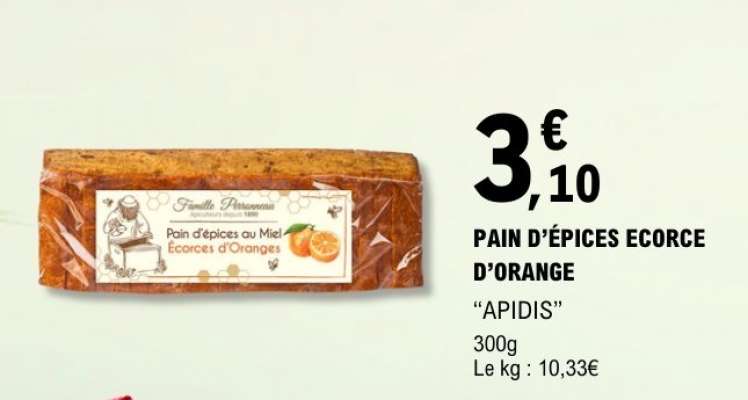 PAIN D’ÉPICES ECORCE D’ORANGE