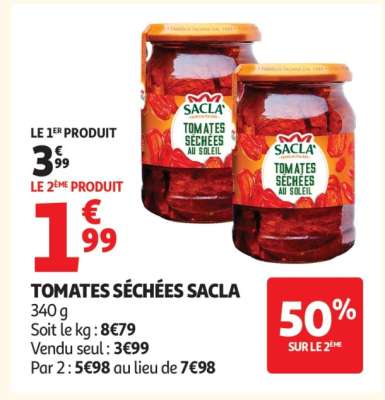 TOMATES SÉCHÉES "SACLA"