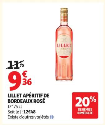 Lillet Apéritif De Bordeaux Rose