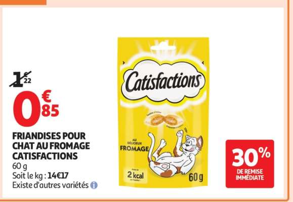 FRIANDISES POUR CHAT AU FROMAGE CATISFACTIONS