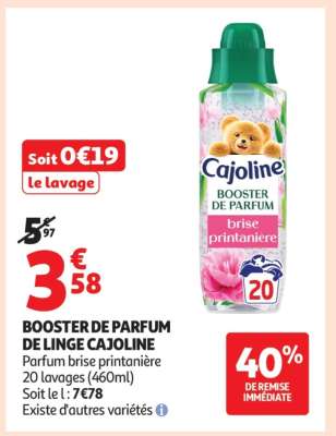 BOOSTER DE PARFUM DE LINGE CAJOLINE