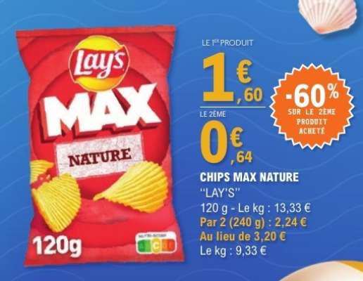 CHIPS MAX NATURE "LAY'S"