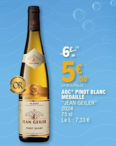 AOC* PINOT BLANC MÉDAILLÉ