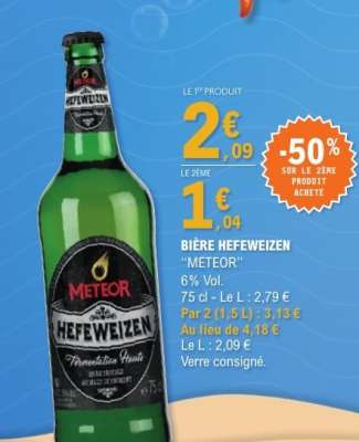 Bière Hefeweizen Meteor