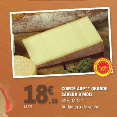 COMTÉ AOP** GRANDE SAVEUR 9 MOIS