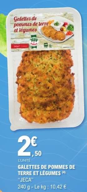 GALETTES DE POMMES DE TERRE ET LÉGUMES