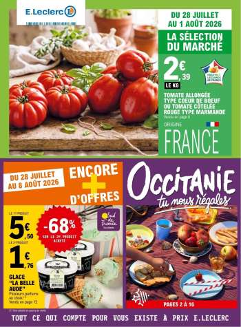 Catalogue E.Leclerc - 28/07/2026 - 08/08/2026.