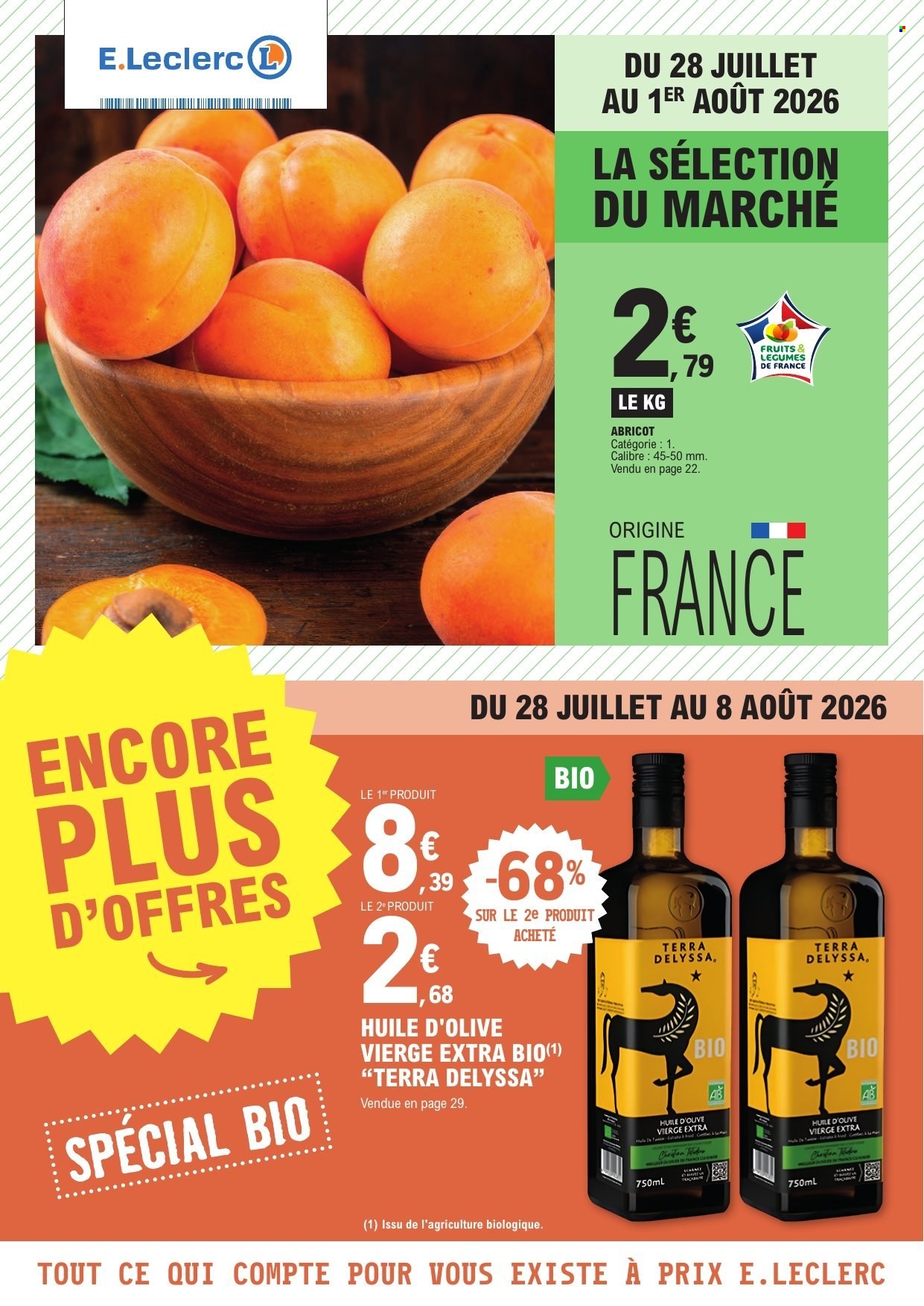 Catalogue E.Leclerc - 28/07/2026 - 08/08/2026. Page 1