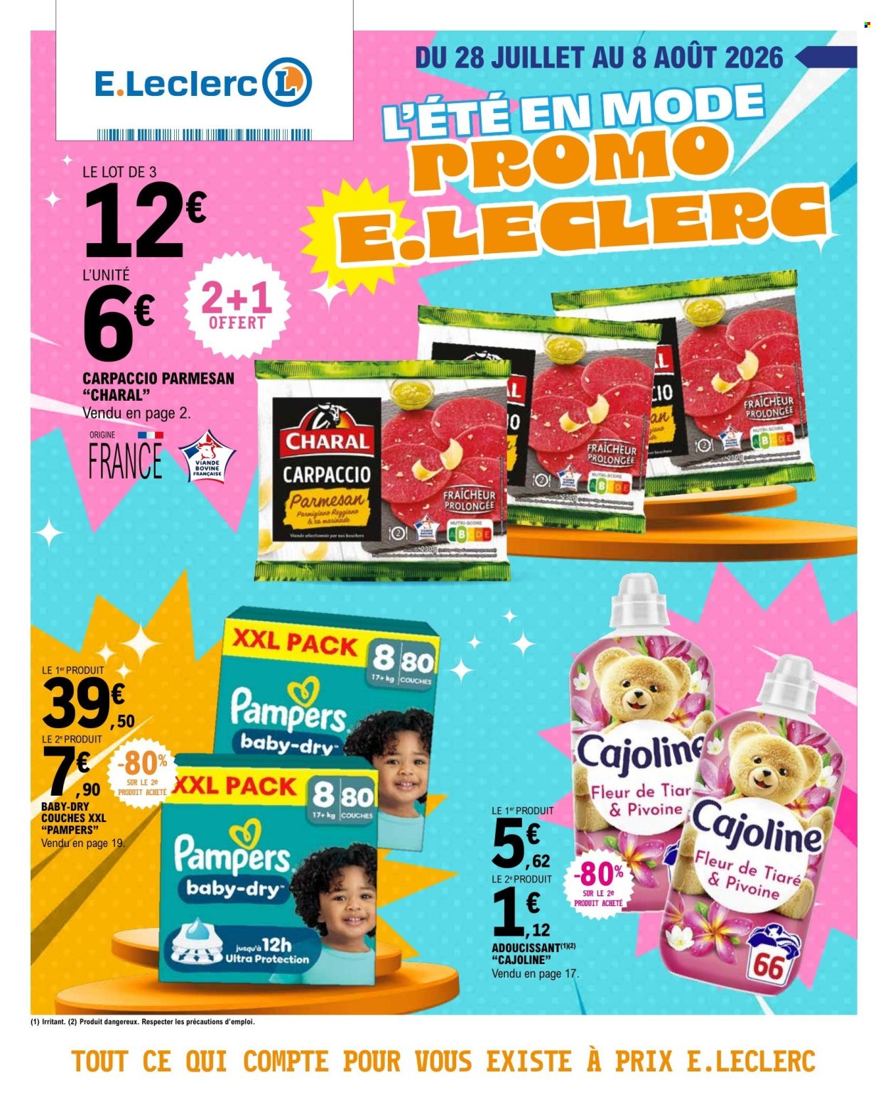 Catalogue E.Leclerc - 28/07/2026 - 08/08/2026. Page 1
