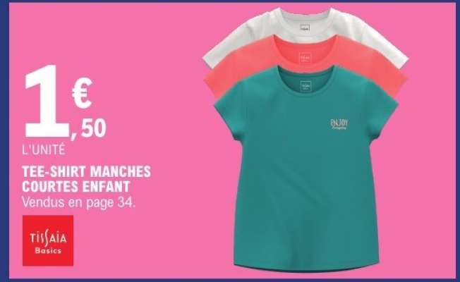 TEE-SHIRT MANCHES COURTES ENFANT