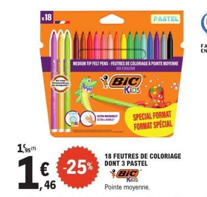 BIC Kids Medium Tip Felt Pens